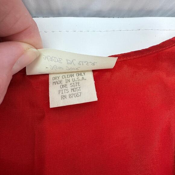 Vintage Blondettes Red White Hearts Valentine's Day Vest OSFM Measures Like Med - Picture 3 of 11